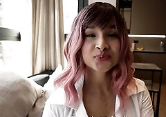 My english TEACHER bangs me and makes me SQUIRT all over my daybed!