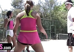 BFFS - Tennis Summer Camp Turns To Hardcore Screw Fest With Trainer And His Trainees