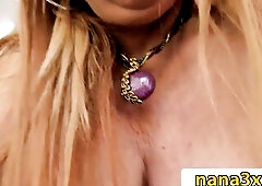 Obese Large Titties Cougar Seducing Her Youthful Large Penis Neighbor