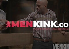 Hot cowboy Coby Mitchell tied up and shoots a load onto his face