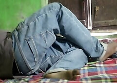 Youthful, old bangladeshi man, locker room