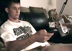 Gay slut promises this straight bro he can cum in his mouth