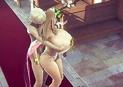 Milfing, boob sex, cartoon princess