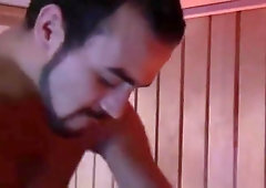 bareback sauna threesome