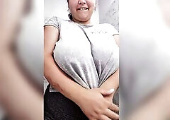 Thick Latin babe big beautiful woman Giant Breasts Jiggle - 5 Minutes of Extraordinary Cleavage