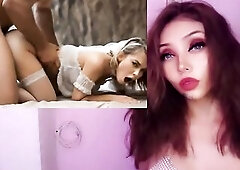 Slender girlfriend takes a monstrous ebony jock up the butt - AI-generated by the "Ai sexy experience" channel