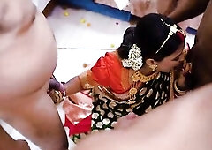 Sudipa Ki Suhagraat - Sudipa's wedding Night with Five Spouse group sex Banging Full Movie scene