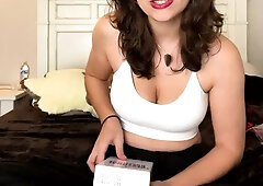 Sexy teen brunette masturbating closeup