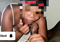 Ebony woman with a ravishing tooth likes sucking ebony ramrods