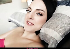 Lucy Lotus' hairless stepsis vagina needs that large palpitating jock inside it!