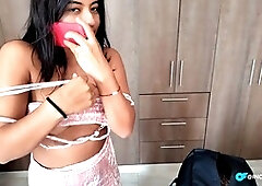 Curvy Mexican babe Soloincognita gets wild with her admirer