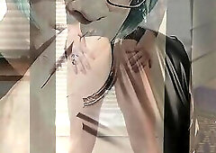 Sexy Sissy Slut Kandi Smoking & Sloppy Sucking