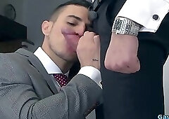 Muscle gay anal sex with cumshot