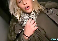 I banged hot blonda on the rooftop of a public building - public agent