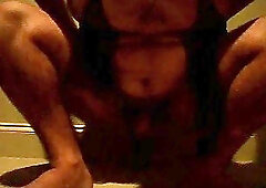 Lustful insertion of  bottle