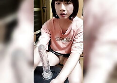 Tgirl Ting Xuan oral sex tool.