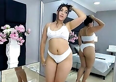 Jessica Hot Amateur Brunette On Creamy Masturbation