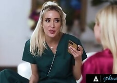 Since Aiden Ashley became a full-time nurse, she no longer has spare time, which is starting to ruin her relationship with her girlfriend. During thei