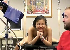 Doctor Tampa Gives Pouty Raya Nguyen's First Pelvic Exam With Annual Checkup & Pap Smear - FULL