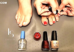 Toe Painting For Christmas! With Donna Hart