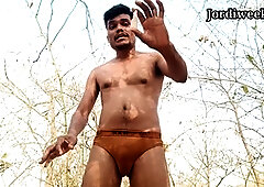 Indian hunk gives a lesson on making a big cock happy in his undies