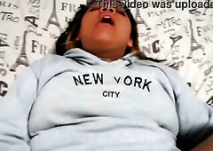 I eat her large butt whilst that babe groans with enjoyment and sucks her fingers - Part two - Real Homemade Sex Tape