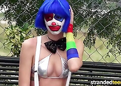 Strandedteens - dirty clown gets into some hilarious biz