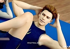 American stepmom and her friend share some steamy moments