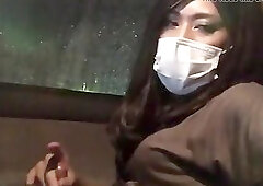 Asian CD faps in car