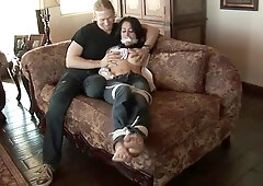 Step dad Finds Tied Up Babysitter