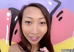 Hardcore Pussy Fuck On The Open Air With Busty Asian