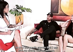 My therapy session ends in a steamy 3some with Dr. Martix - Andrea Castro, Mariana Martix & Brandon Cruz