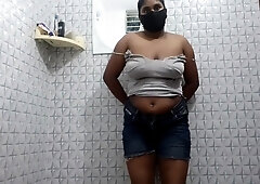 Desi Girl Shower Romm