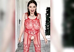 Nasty granny with biggest saggy breasts teasing