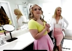 Creampie-Loving Stepsis and Stepmom Drain My Ramrod Until Each Drop Is Inside 'em!