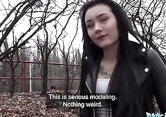 Public Agent an Butt to Die for in Taut Blue Denim Jeans