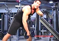 Christian Boeving Doing Arnold Curls