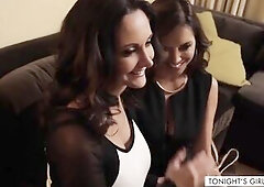 Francesca Le brings her girlfriend Ava Addams on her latest journey. The 2 underware-clad MILFS give a favourable man the most good night of his life.