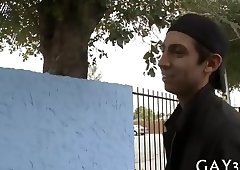 Tight gay anal is fucked