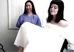 BreedMe- Brunette hair Nova Vixen Gets Doctor's Particular Bareback Treatment