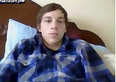 Twink big cock and balls handjob on cam