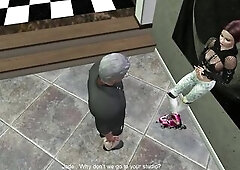 Jade is going rollerblading, the place is empty , there is no one until a old chap arrives and takes some fotos of her