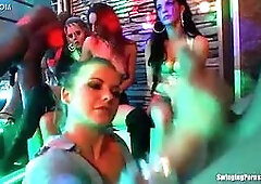 Bisexual sluts fuck in public