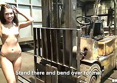 POV amateur hard fuck with a long-legged brunette Bianca Pearl