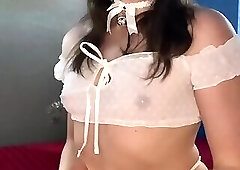 Cutie Pie Masturbating in Lingerie