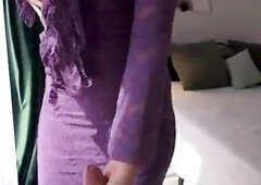 Step Mama helps step son cum quickly in her pants