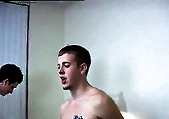 Straight boys betting on gay sex and youthful hump after interview hard-core