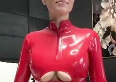 Amateur striptease and Solo masturbation