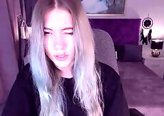 Blonde amateur Ukrainian teen SimaDark on webcam