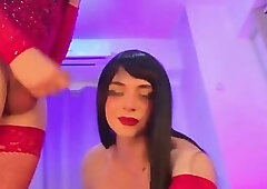 Cumming on friends dick